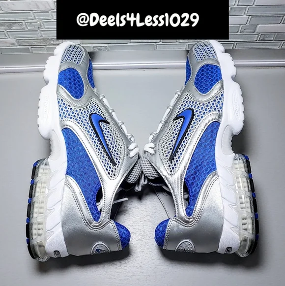 Nike Air Zoom Spiridon Cage 2 Mens Size 12 Silver Varsity Royal White - Picture 5 of 6